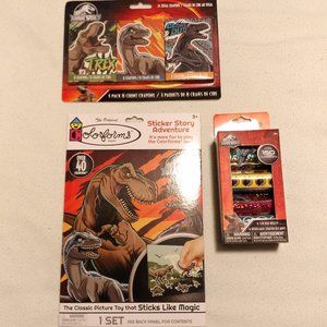 Jurassic World Colorforms Crayons Dinosaurs Toy